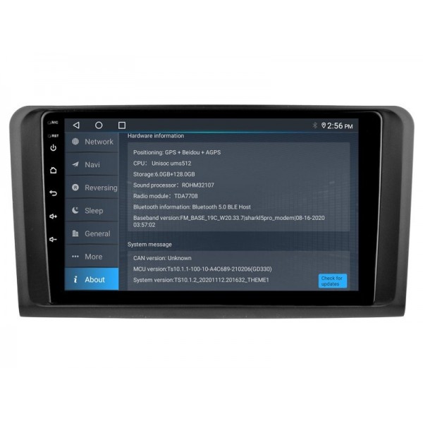 Radio navegador GPS Mercedes Benz ML W164 / GL X164 / G W463 pantalla 10.1 Android 14 TR4194