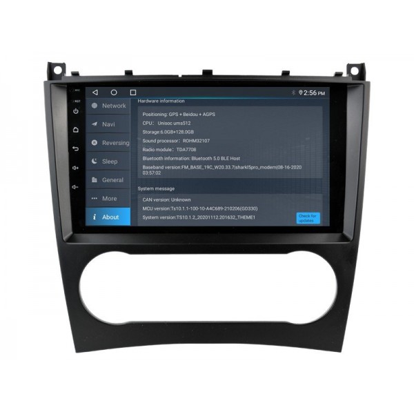 Radio navegador GPS Mercedes Benz C W203 pantalla 10.1 Android 14 TR4195