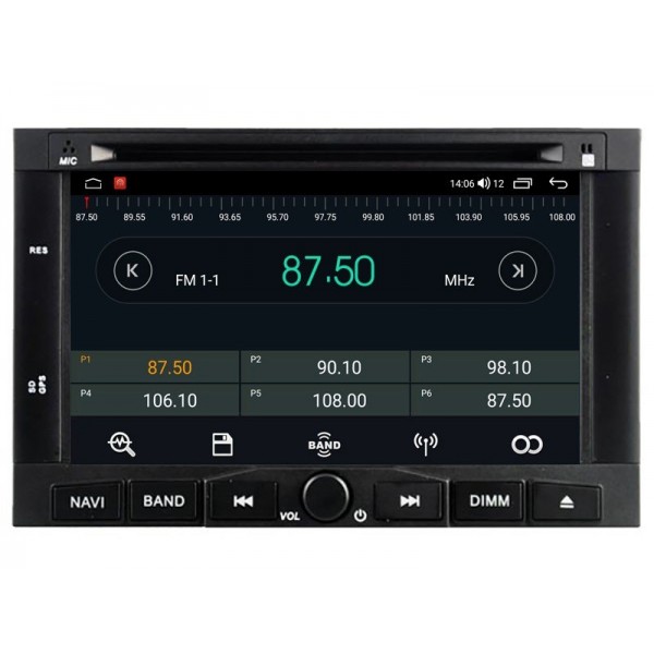 Radio navegador GPS Peugeot / Citroen pantalla 7 Android 13 TR4201