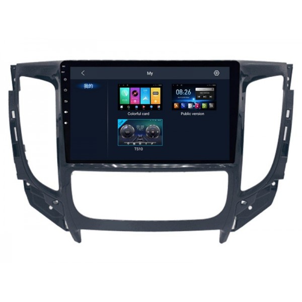 Radio GPS head unit Mitsubishi L200 screen 10.1 Android 14 TR4206