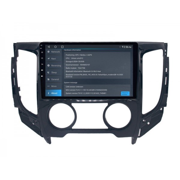 Radio GPS head unit Mitsubishi L200 screen 10.1 Android 14 TR4207