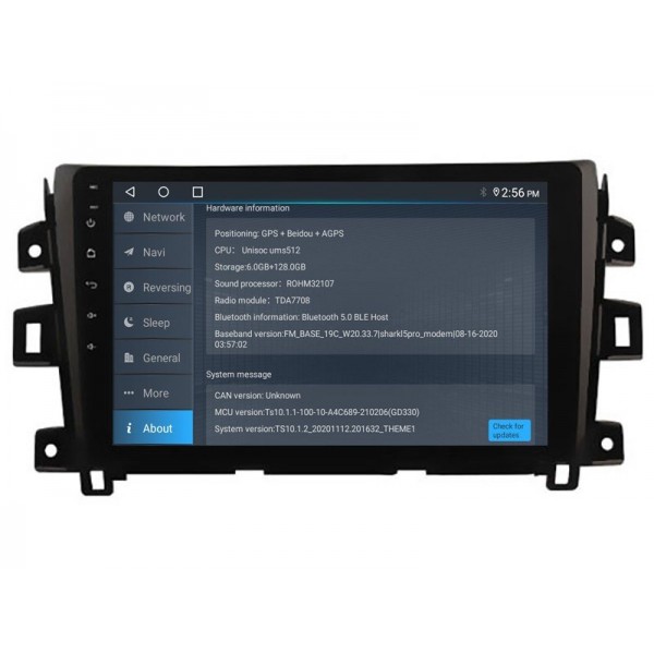 Radio GPS head unit Nissan Navara screen 10.1 Android 14 TR4210