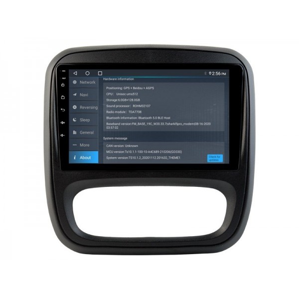 Radio navegador GPS Renault Trafic 3 / Opel Vivaro B pantalla 10.1 Android 14 TR4214