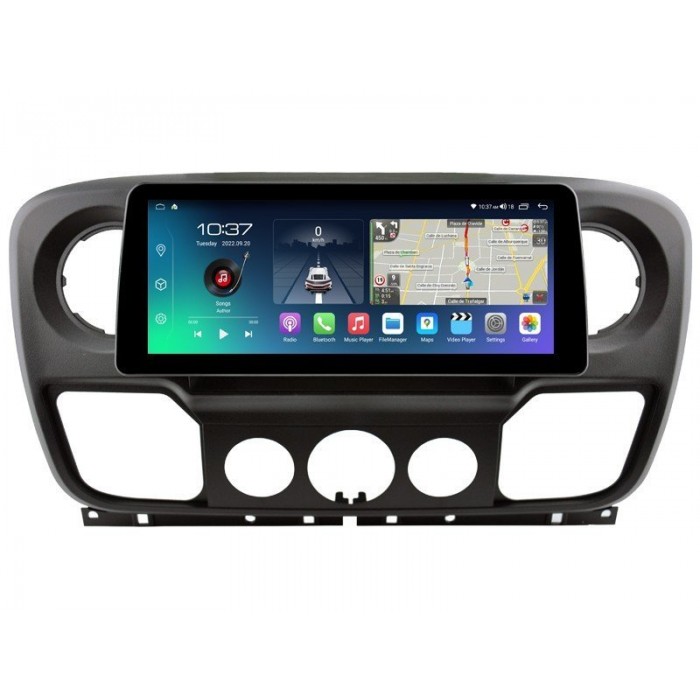 Pantalla ultra fina 12.3" GPS Renault Master / Nissan NV400 / Opel Movano Android 13 4G LTE TR4223