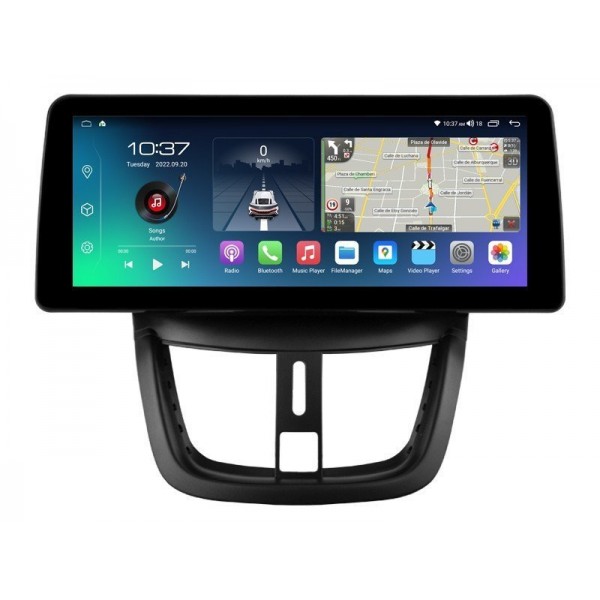 Head unit ultra thin screen 12.3" GPS Peugeot 207CC 2006- 2015 Android 13 TR4231