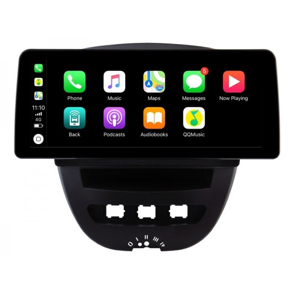 Pantalla ultra fina 12.3" GPS Peugeot 207CC 2006- 2016 Android 13 4G LTE TR4232