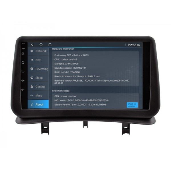 Radio GPS head unit Renault Clio 3 screen 10.1 Android 14 TR4241