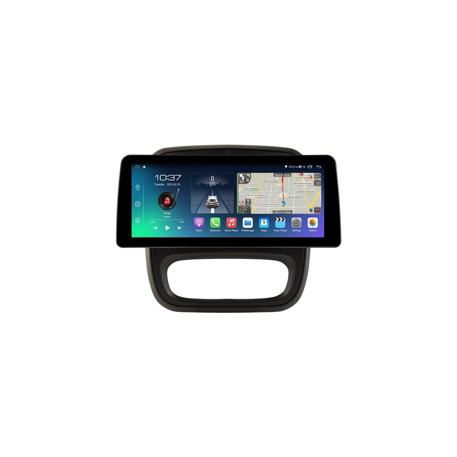 Head unit ultra thin screen 12.3" GPS Renault Trafic 3 / Opel Vivaro B Android 13 TR4245