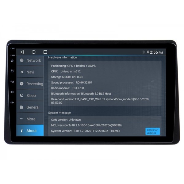 Radio navegador GPS Dacia Duster II / Renault Arkana pantalla 10.1 Android 14 TR4248