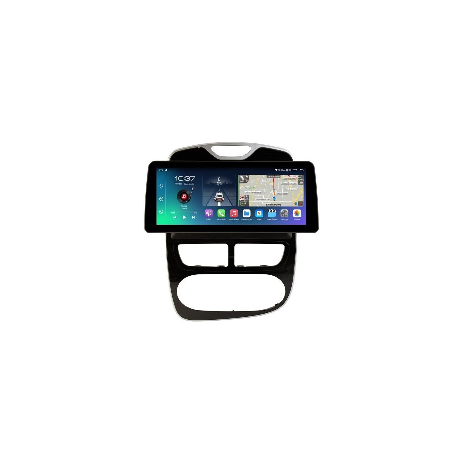 Pantalla ultra fina 12.3" GPS Renault Clio 4 (2012 - 2016) Android 13 4G LTE TR4250