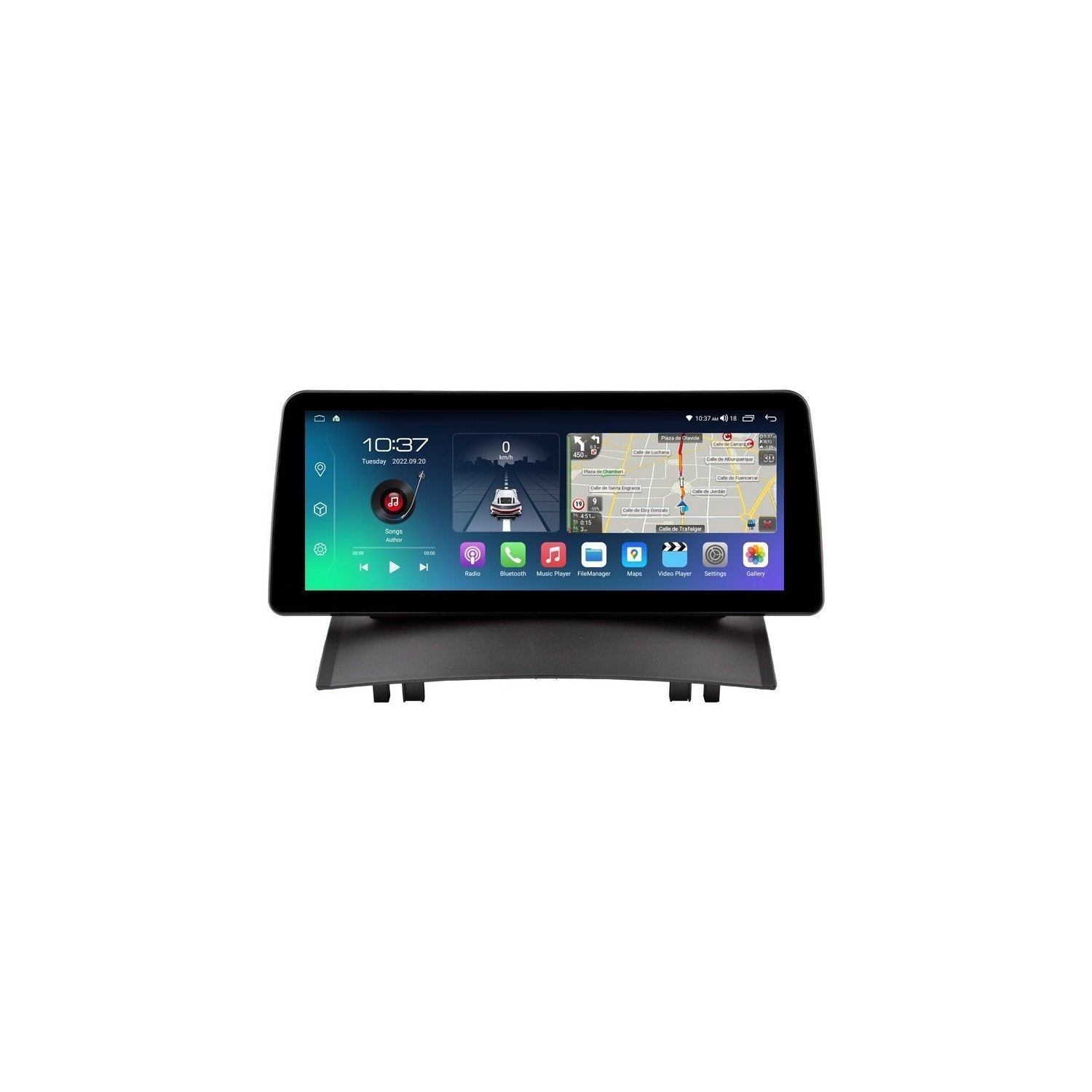 Pantalla ultra fina 12.3" GPS Renault Megane 2 / Fluence Android 13 4G LTE TR4251