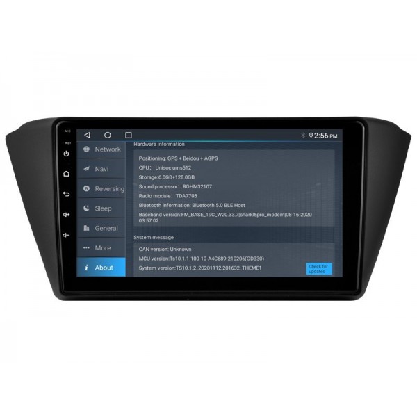 Radio navegador GPS Skoda Fabia 3 III pantalla 10.1 Android 14 TR4261