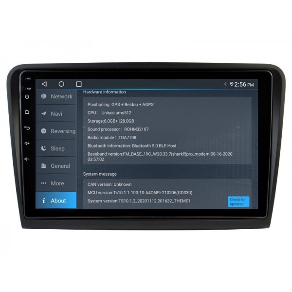 Radio navegador GPS Skoda Superb 2 B6 pantalla 10.1 Android 14 TR4263