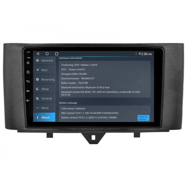 Radio navegador GPS Smart Fortwo pantalla 10.1 Android 14 TR4265