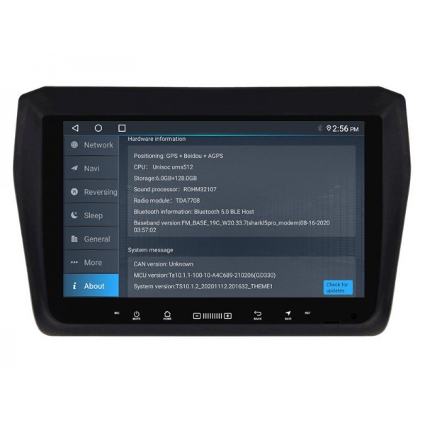 Radio GPS head unit Suzuki Swift screen 10.1 Android 14 TR4278
