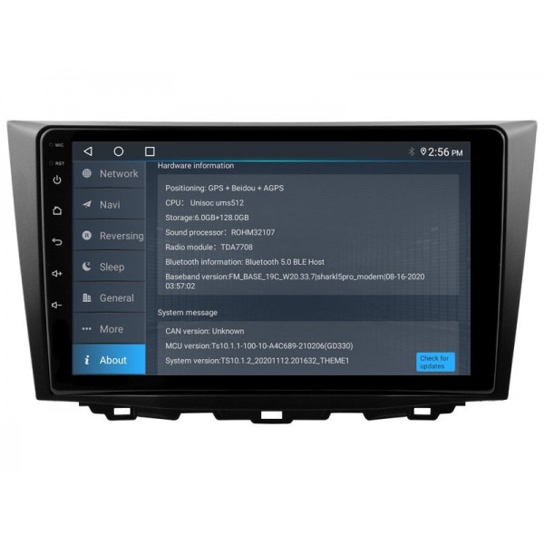 Radio GPS head unit Suzuki Kizashi screen 10.1 Android 14 TR4280