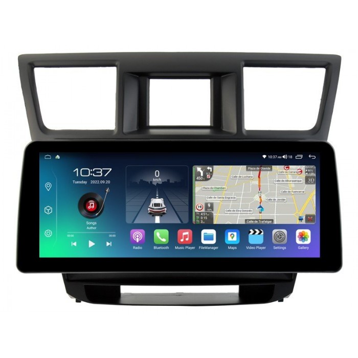 Head unit ultra thin screen 12.3" GPS Toyota Highlander 2 XU40 2007-2013 Android 13 TR4286