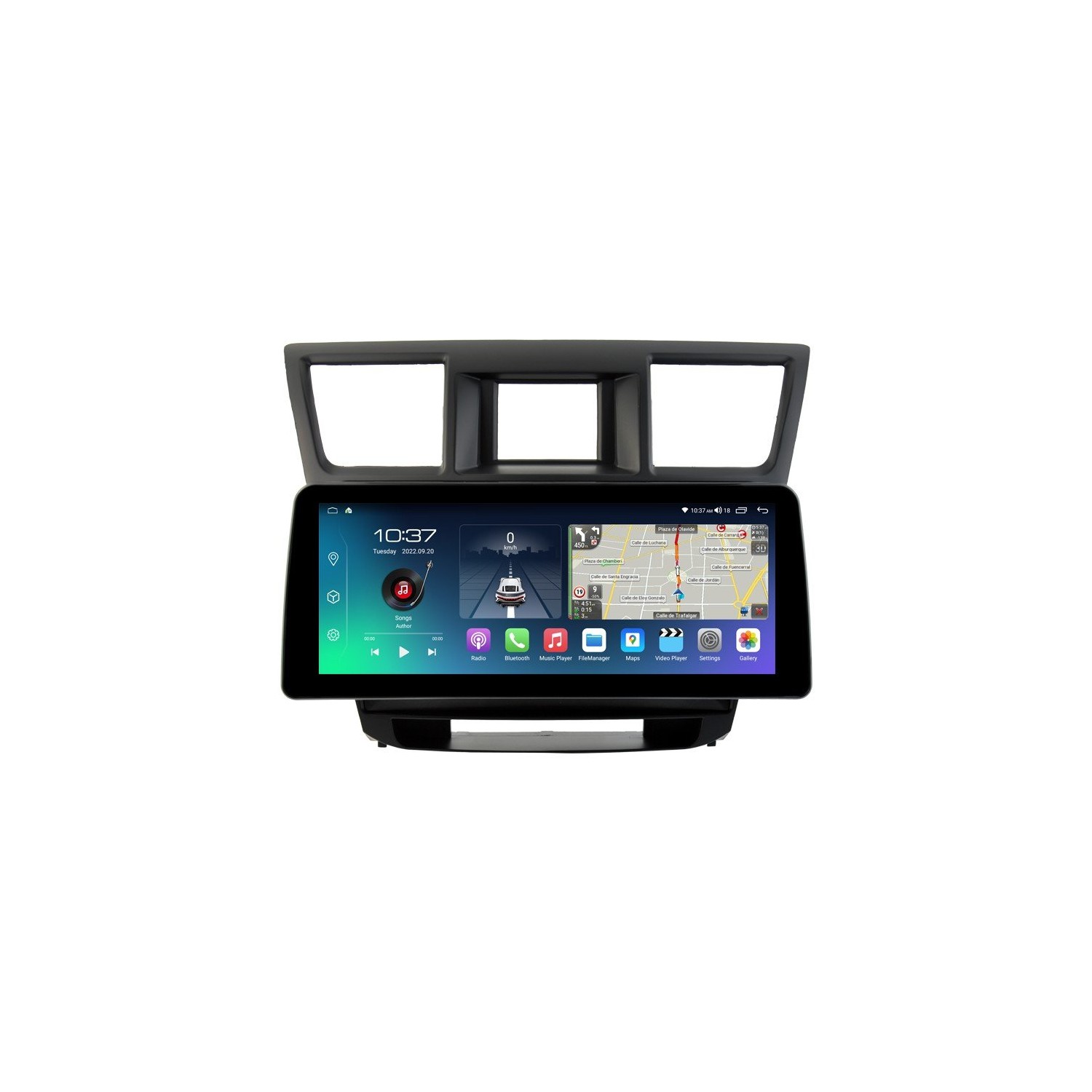 Head unit ultra thin screen 12.3" GPS Toyota Highlander 2 XU40 2007-2013 Android 13 TR4286