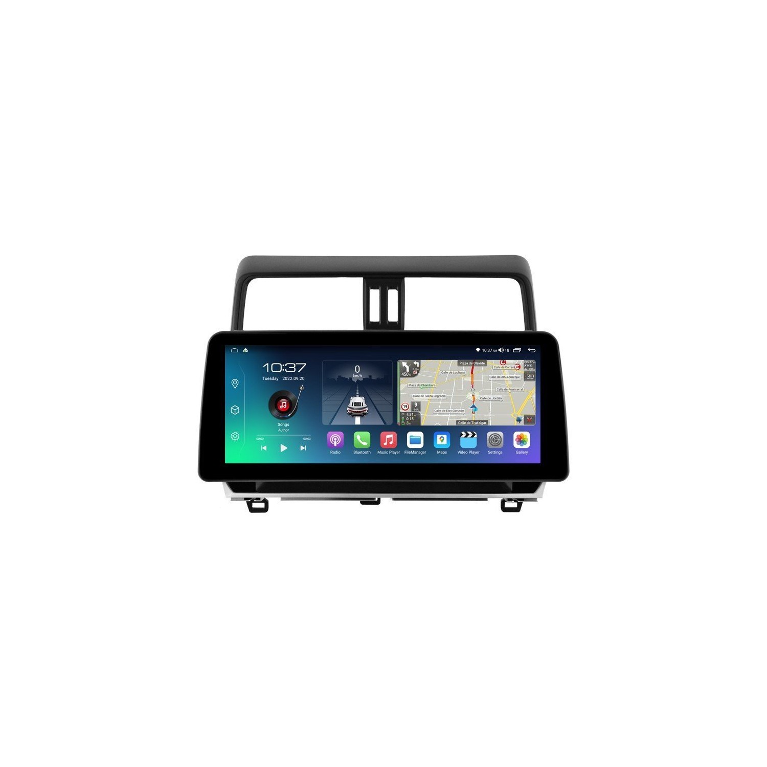 Head unit ultra thin screen 12.3" GPS Toyota Land Cruiser Prado 150 2018-2022 Android 13 TR4289
