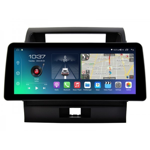 Pantalla ultra fina 12.3" GPS Toyota Land Cruiser 200 (2007-2015) Android 13 4G LTE TR4291