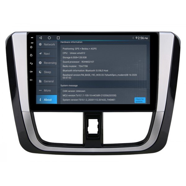 Radio navegador GPS Toyota VIOS YARIS pantalla 10.1 Android 14 TR4297