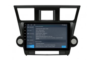 Radio GPS head unit Toyota Highlander 2 XU40 screen 10.1 Android 14 TR4301