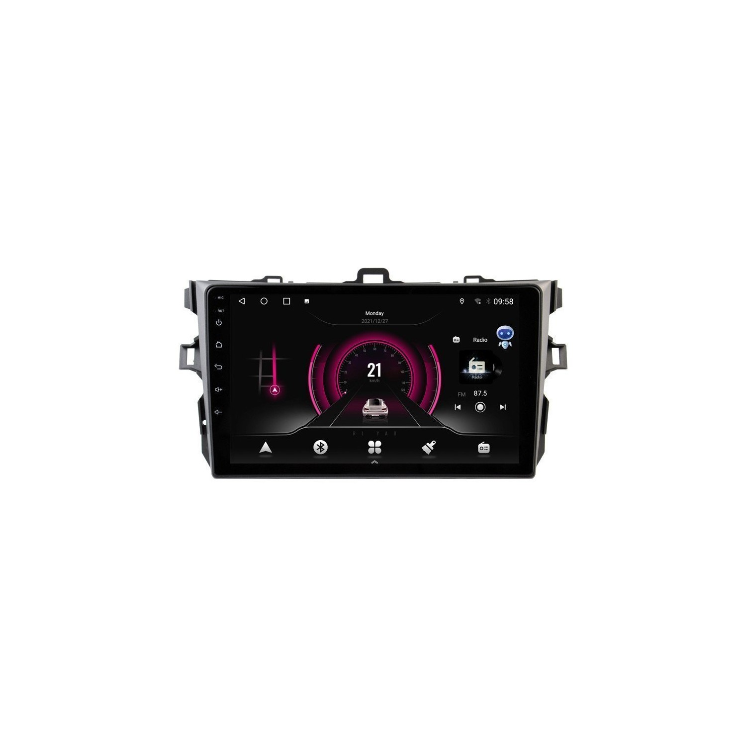 Radio navegador GPS Toyota Corolla E140 E150 pantalla 10.1 Android 14 TR4307