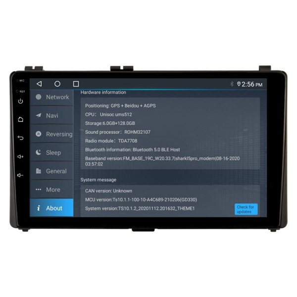 Radio navegador GPS Toyota Auris pantalla 10.1 Android 14 TR4312