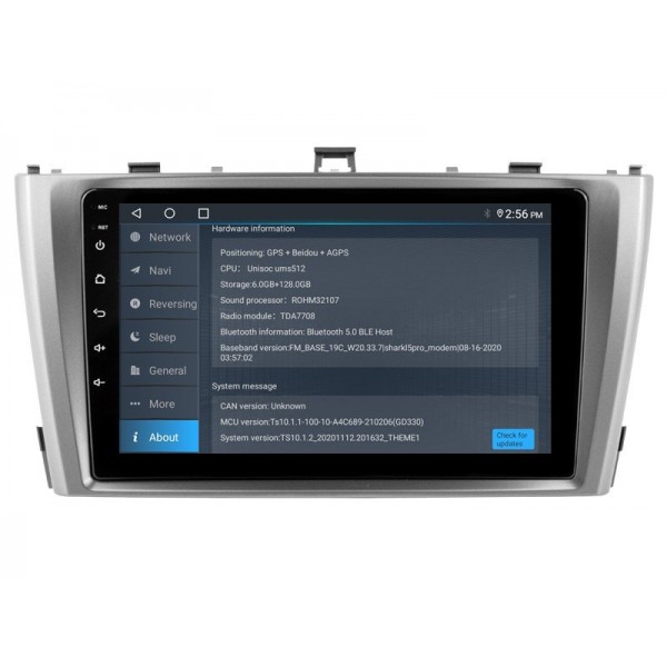 Radio GPS head unit Toyota Avensis T27 screen 10.1 Android 14 TR4313