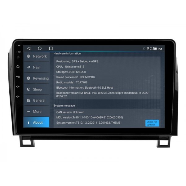 Radio GPS head unit Toyota Tundra XK50 / Sequoia XK60 screen 10.1 Android 14 TR4320