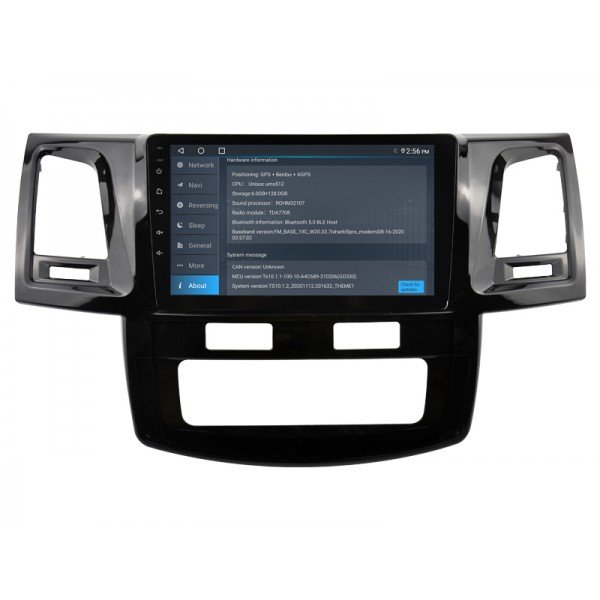 Radio navegador GPS Toyota Fortuner / Hilux pantalla 10.1 Android 14 TR4328