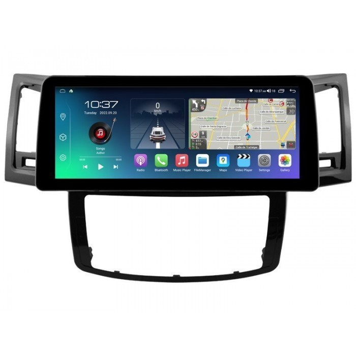 Head unit ultra thin screen 12.3" GPS Toyota Fortuner / Hilux (2008-2014) Android 13 TR4332