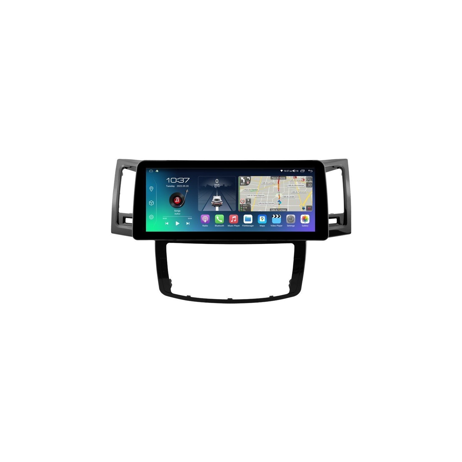 Head unit ultra thin screen 12.3" GPS Toyota Fortuner / Hilux (2008-2014) Android 13 TR4332
