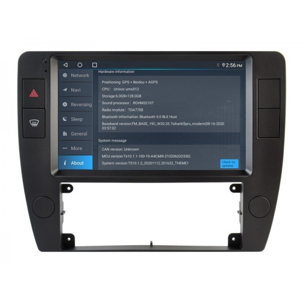 Radio GPS head unit Volkswagen Passat B5 screen 10.1 Android 14 TR4344