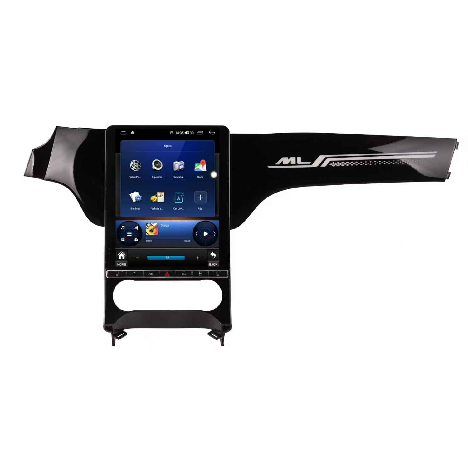 Radio navegador GPS tipo Tesla Mercedes ML W166 ANDROID 13 TR4369