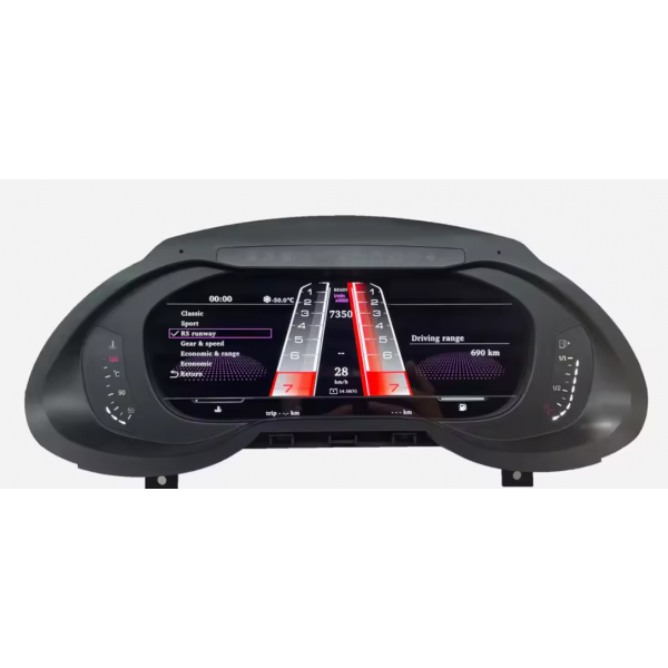 Cuadro de mandos digital Audi A4 / RS4 2008 - 2018 12,5″ Linux con Miracast TR4388