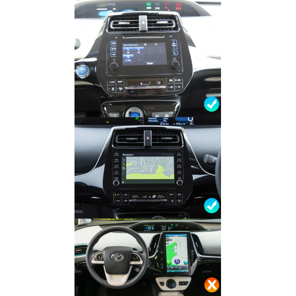 Radio navegador GPS Toyota Prius XW50 pantalla 10.1 Android 14 TR4397