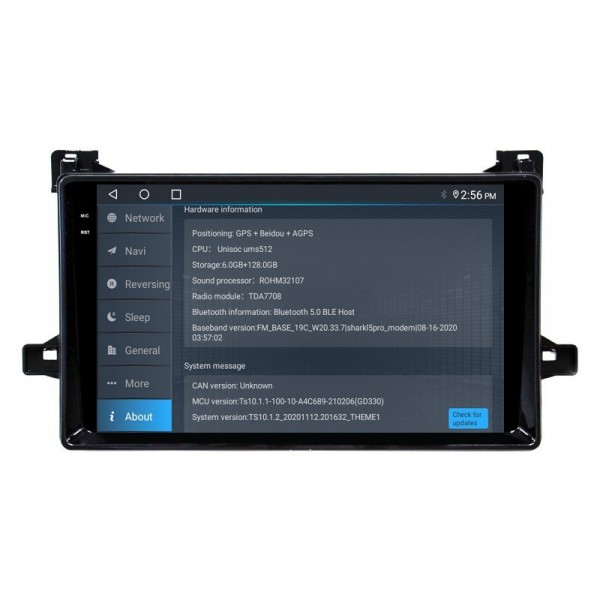 Radio GPS head unit Toyota Prius XW50 screen 10.1 Android 14 TR4397