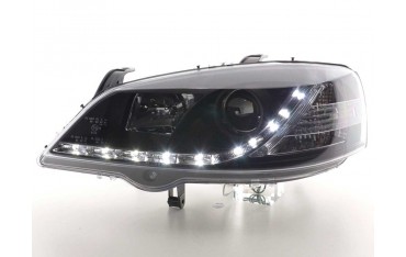 Daylight headlight LED DRL look Opel Astra G 98 03 black