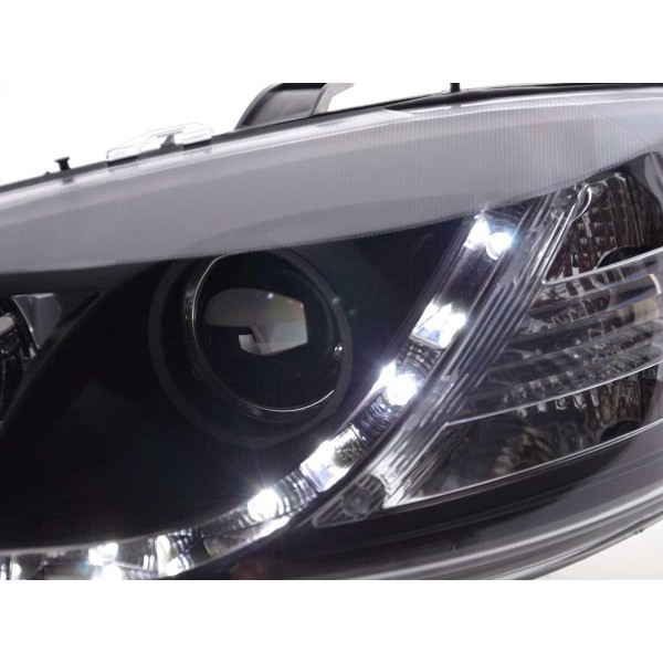 Daylight headlight LED DRL look Opel Astra G 98 03 black