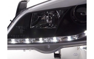 Daylight headlight LED DRL look Opel Astra G 98 03 black