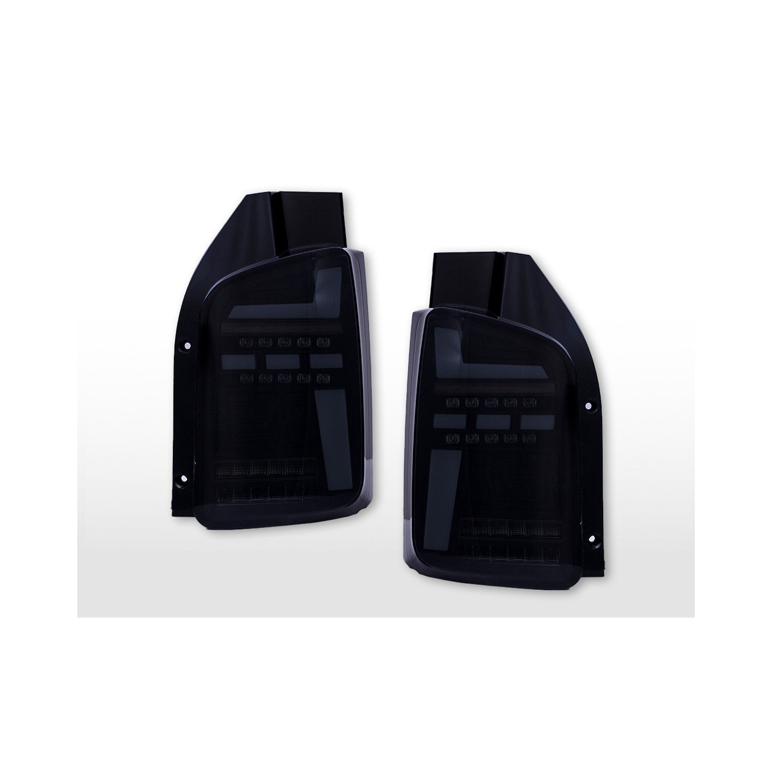 LED taillights set VW T6 built from 20 gullwing door version black smoke