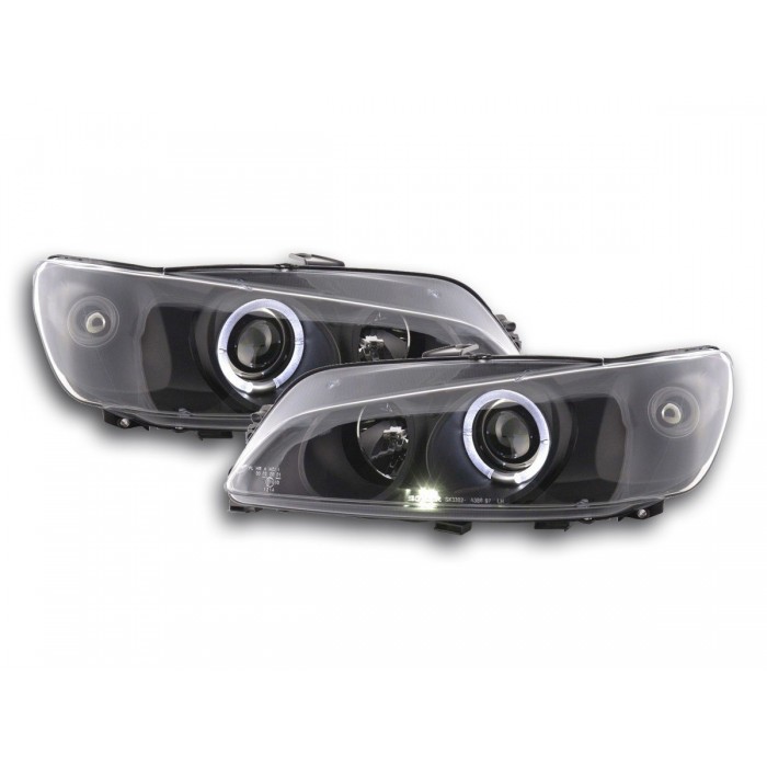 Headlight set Peugeot 306 97 00 black