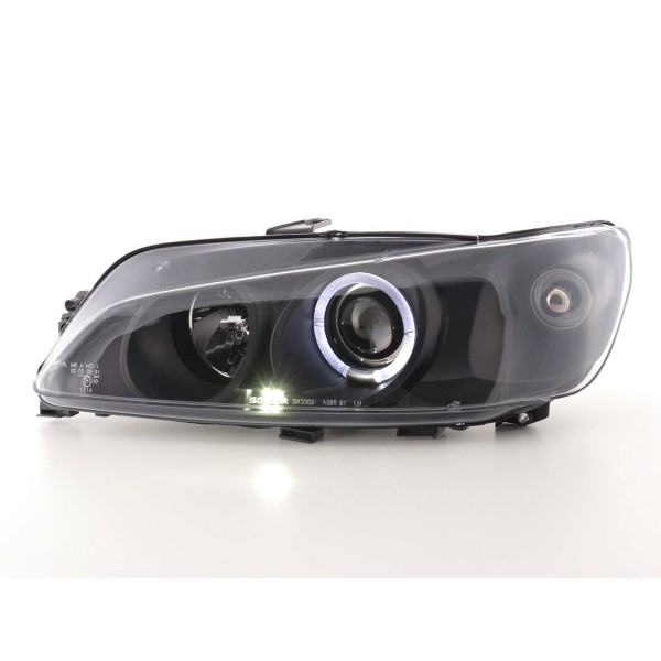 Headlight set Peugeot 306 97 00 black
