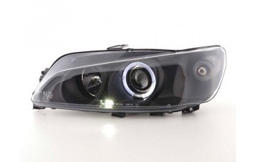 Headlight set Peugeot 306 97 00 black