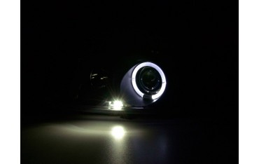 Headlight set Peugeot 306 97 00 black