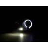 Headlight set Peugeot 306 97 00 black