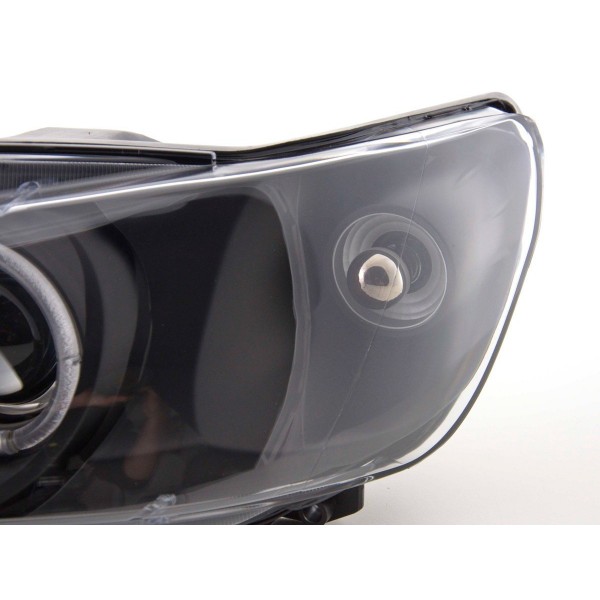 Headlight set Peugeot 306 97 00 black