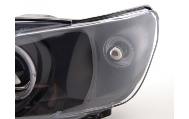 Headlight set Peugeot 306 97 00 black