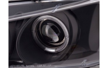 Headlight set Peugeot 306 97 00 black